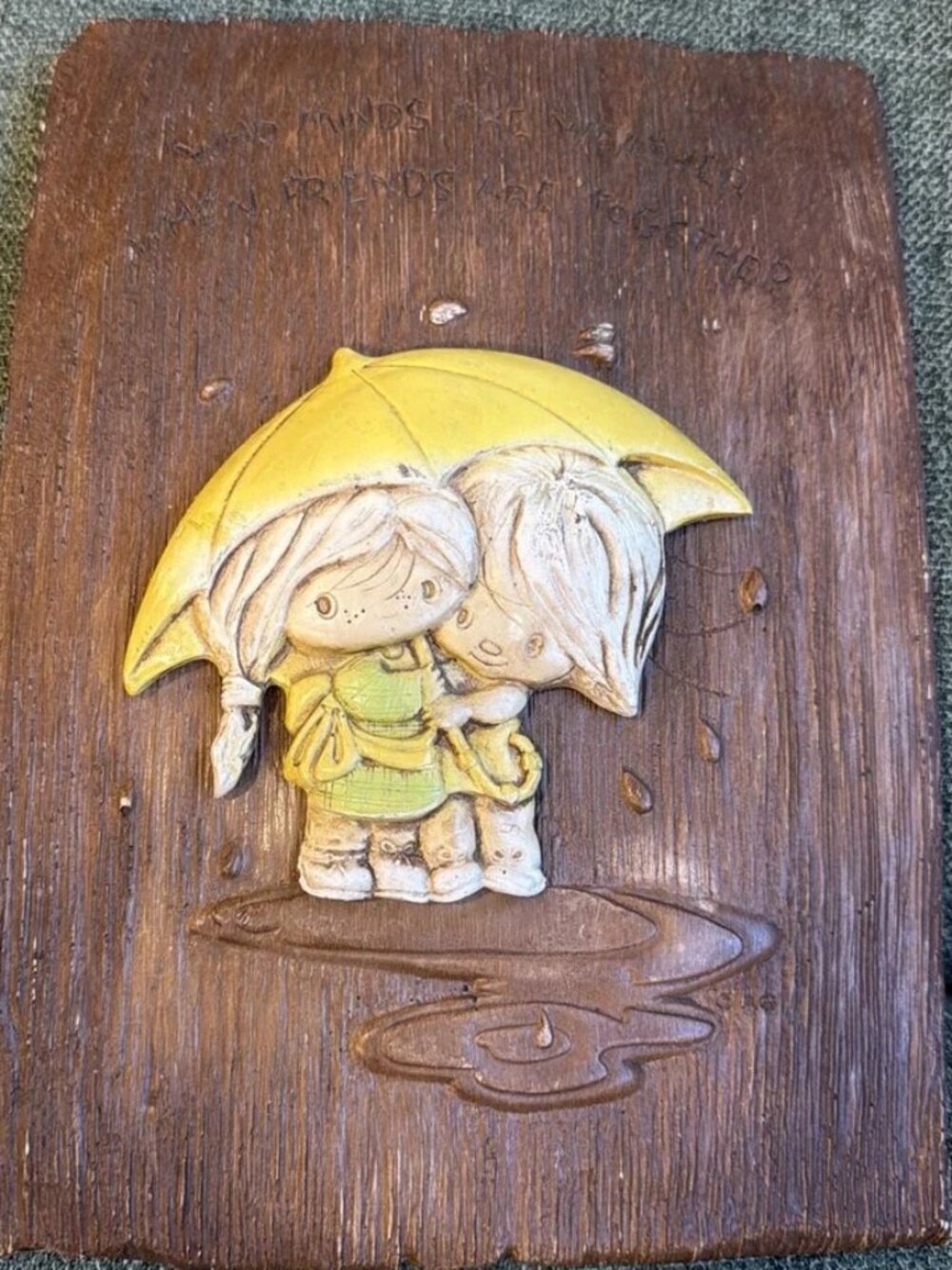 Vintage Handmade Friendship Wall